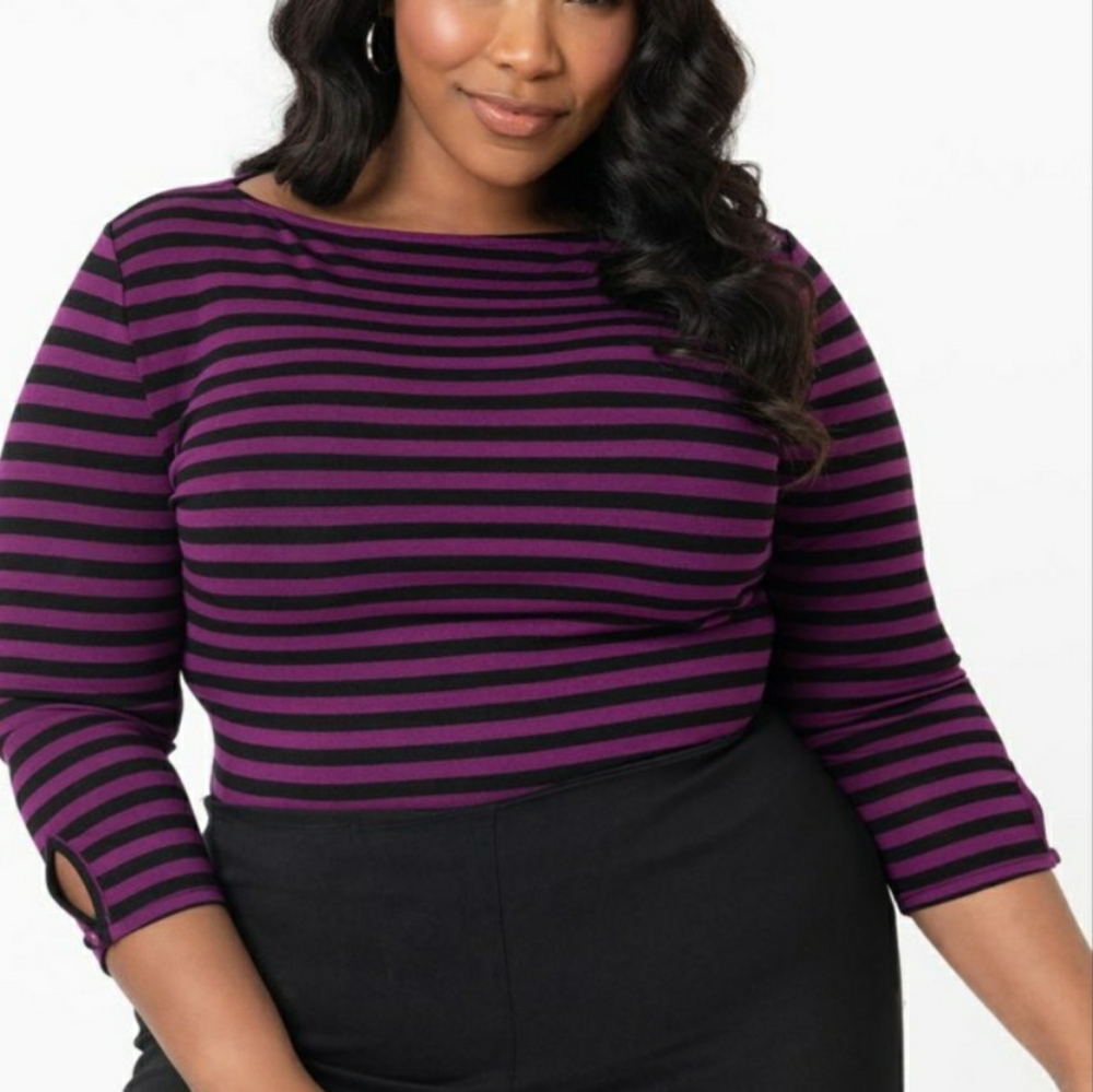 Black and Purple Gracie Top